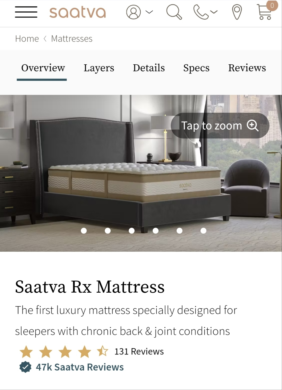 Saatva Rx Mattress King/ Cal-King