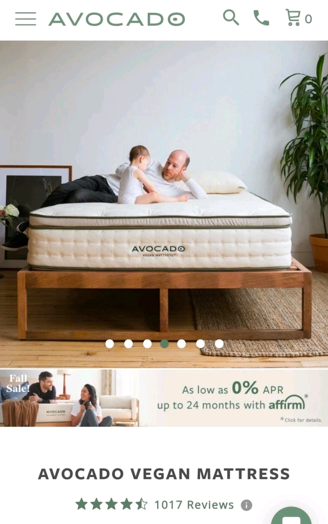 Avocado Vegan Mattress With Medium Pillow Top