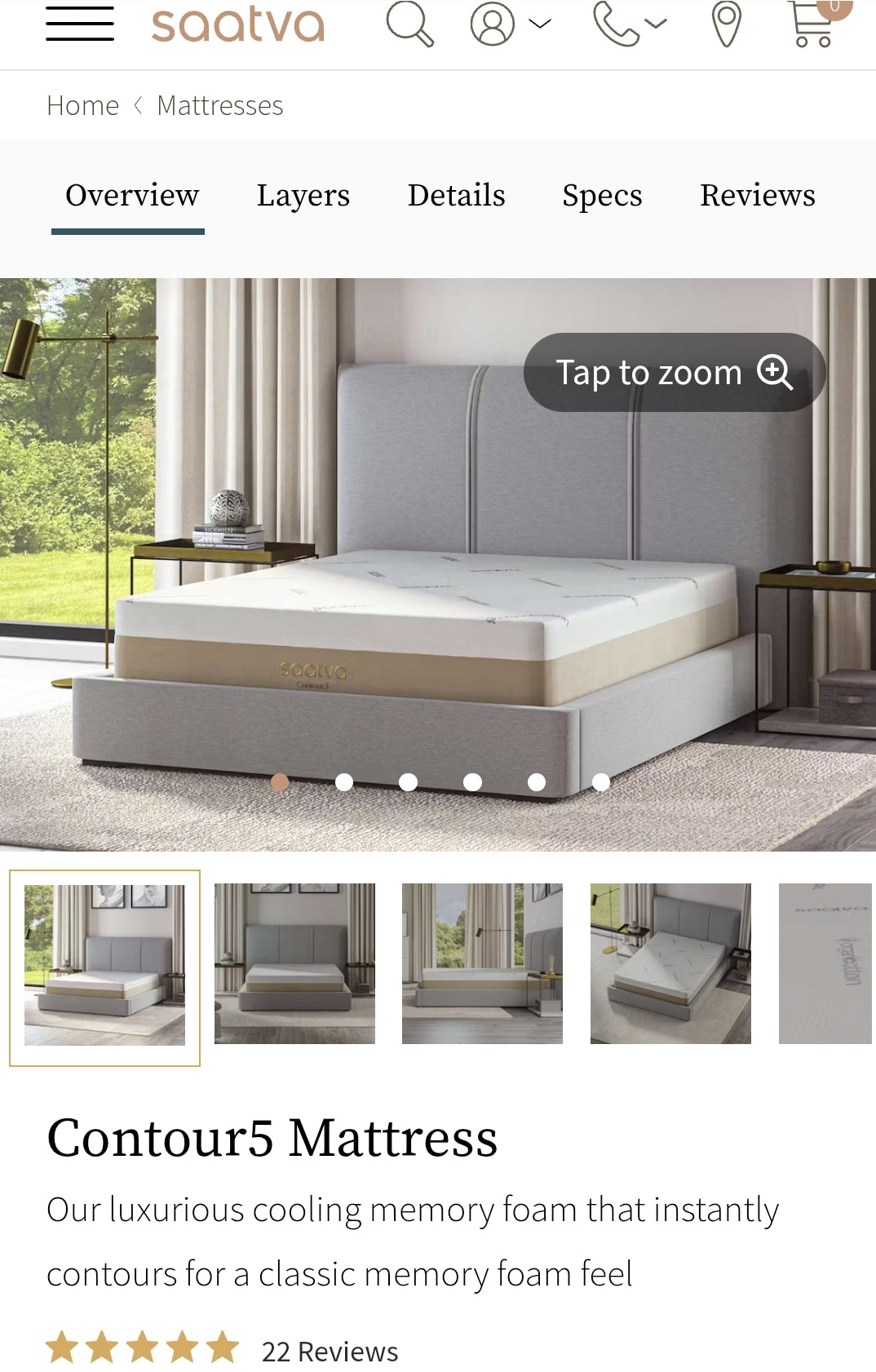 Saatva Contour5 Medium Queen Size