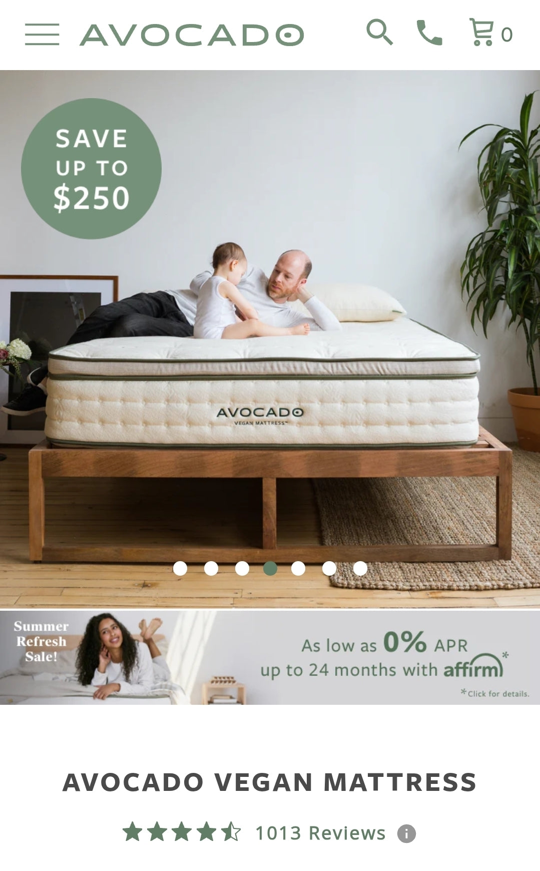 Avocado Vegan Mattress Twin-XL