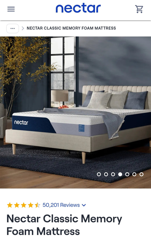 Nectar Mattress Classic Memory Foam Queen Size