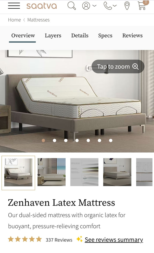 Saatva Zenhaven Full Size