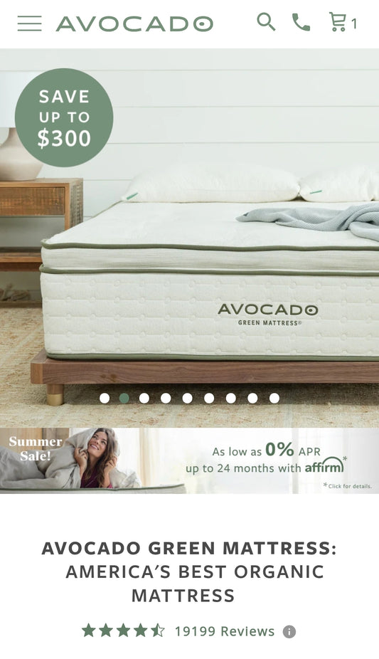 Avocado Green Mattress With Medium Pillow Top Twin-XL