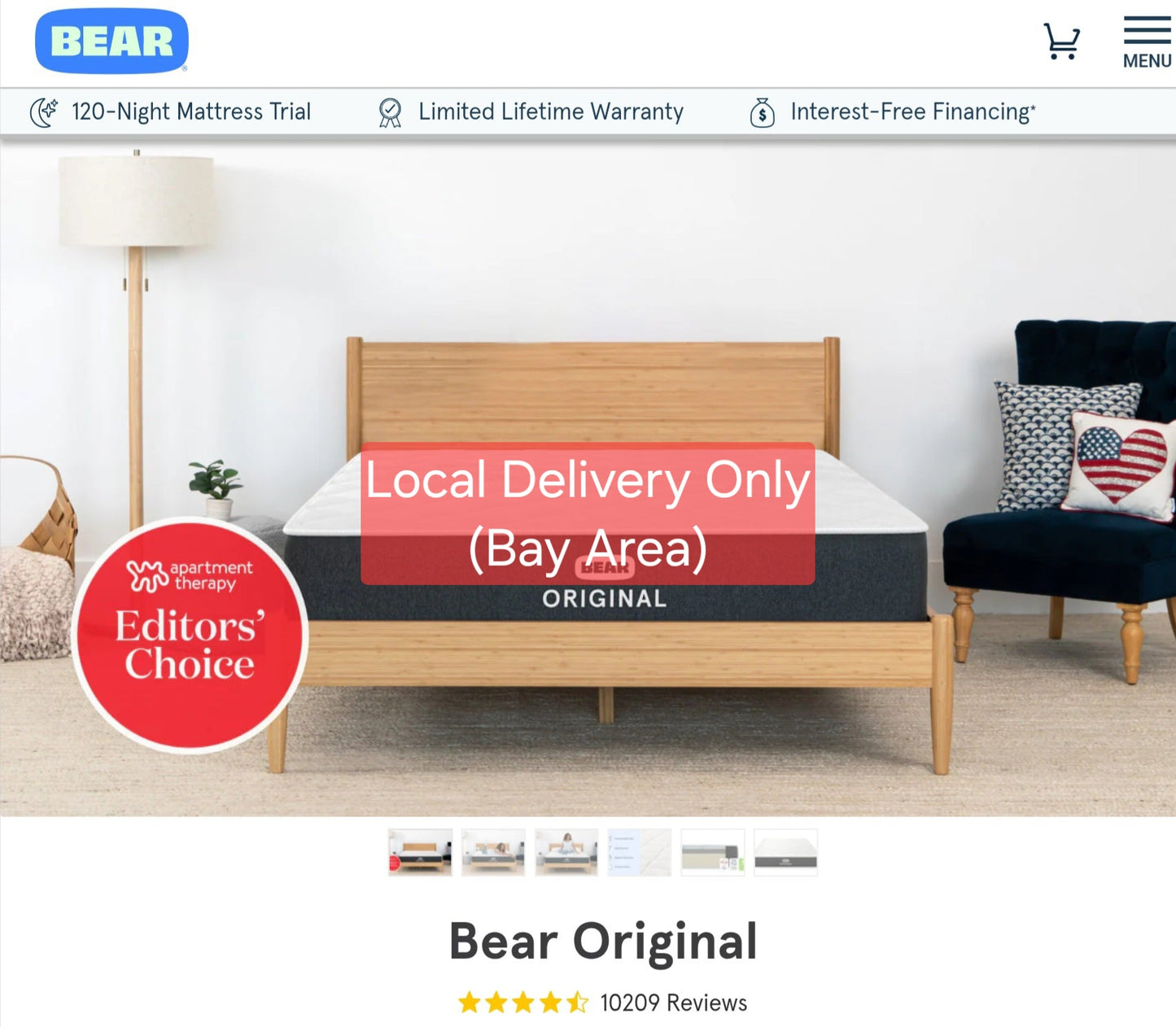 Bear Orginal King (That mattress local delivery Only)