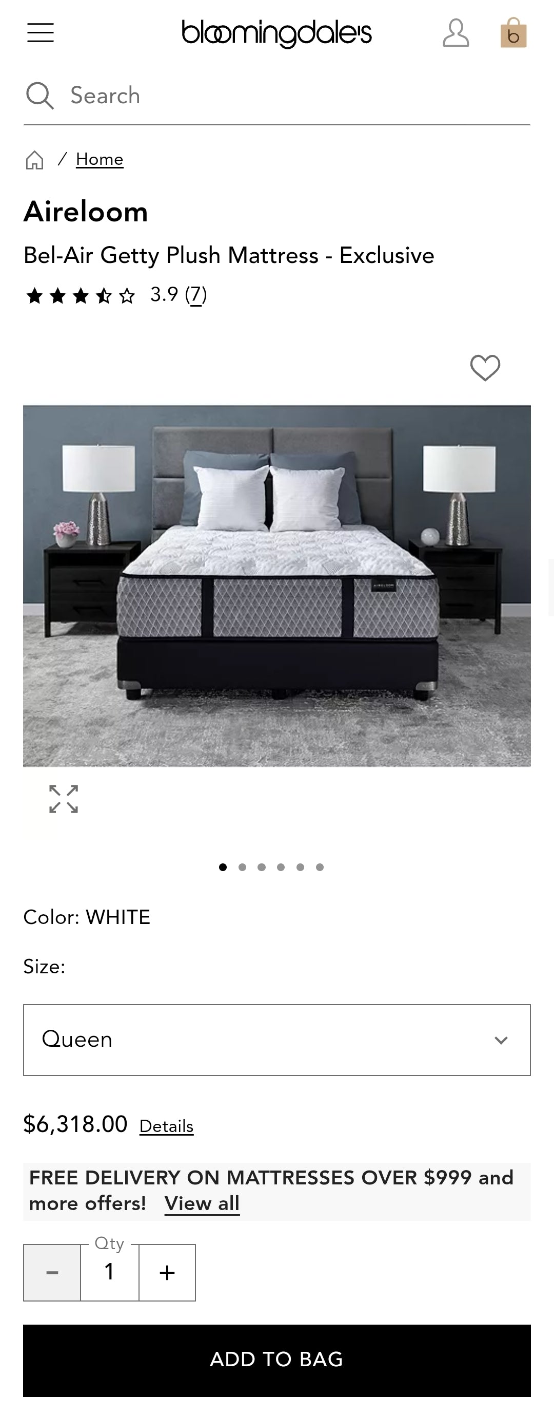 Bel-Air Getty Plush Mattress Tight Top Queen Size