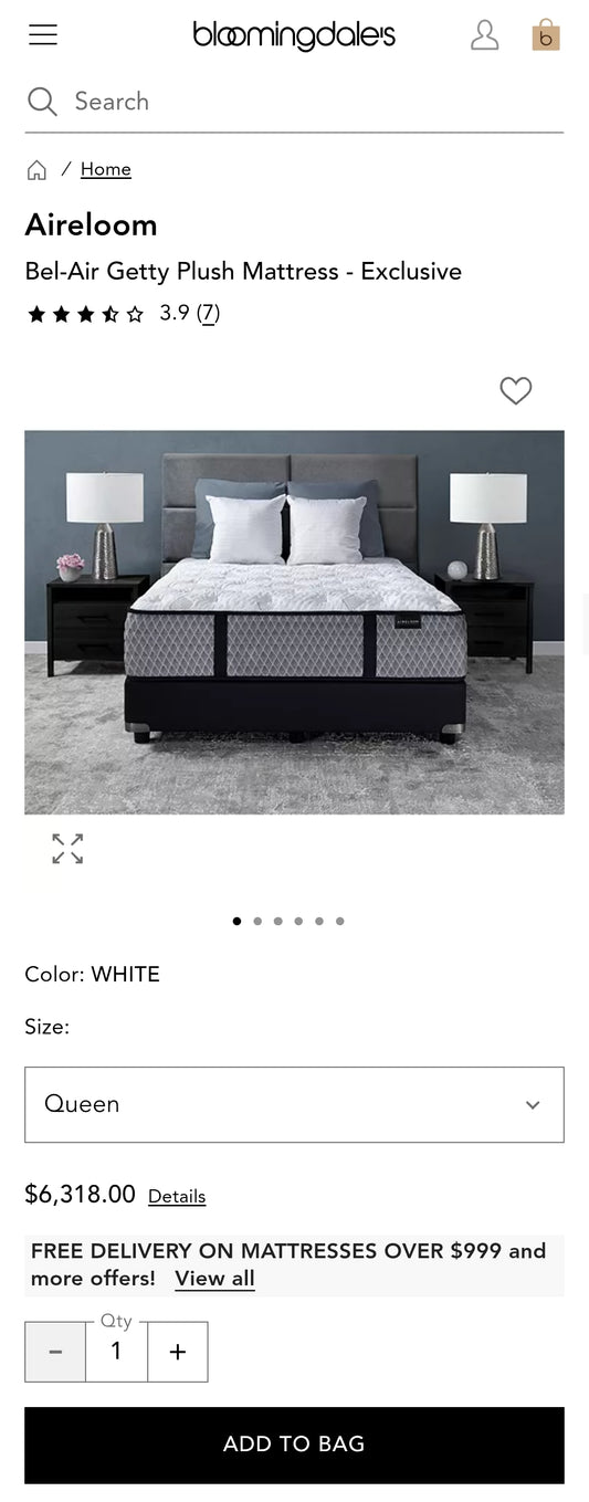 Bel-Air Getty Plush Mattress Tight Top Queen Size