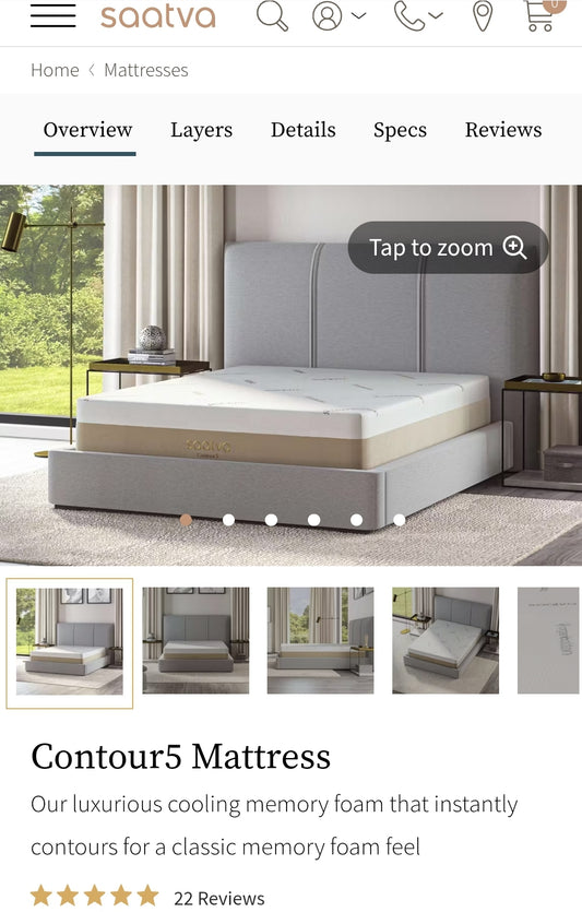 Saatva Contour5 Medium Queen Size