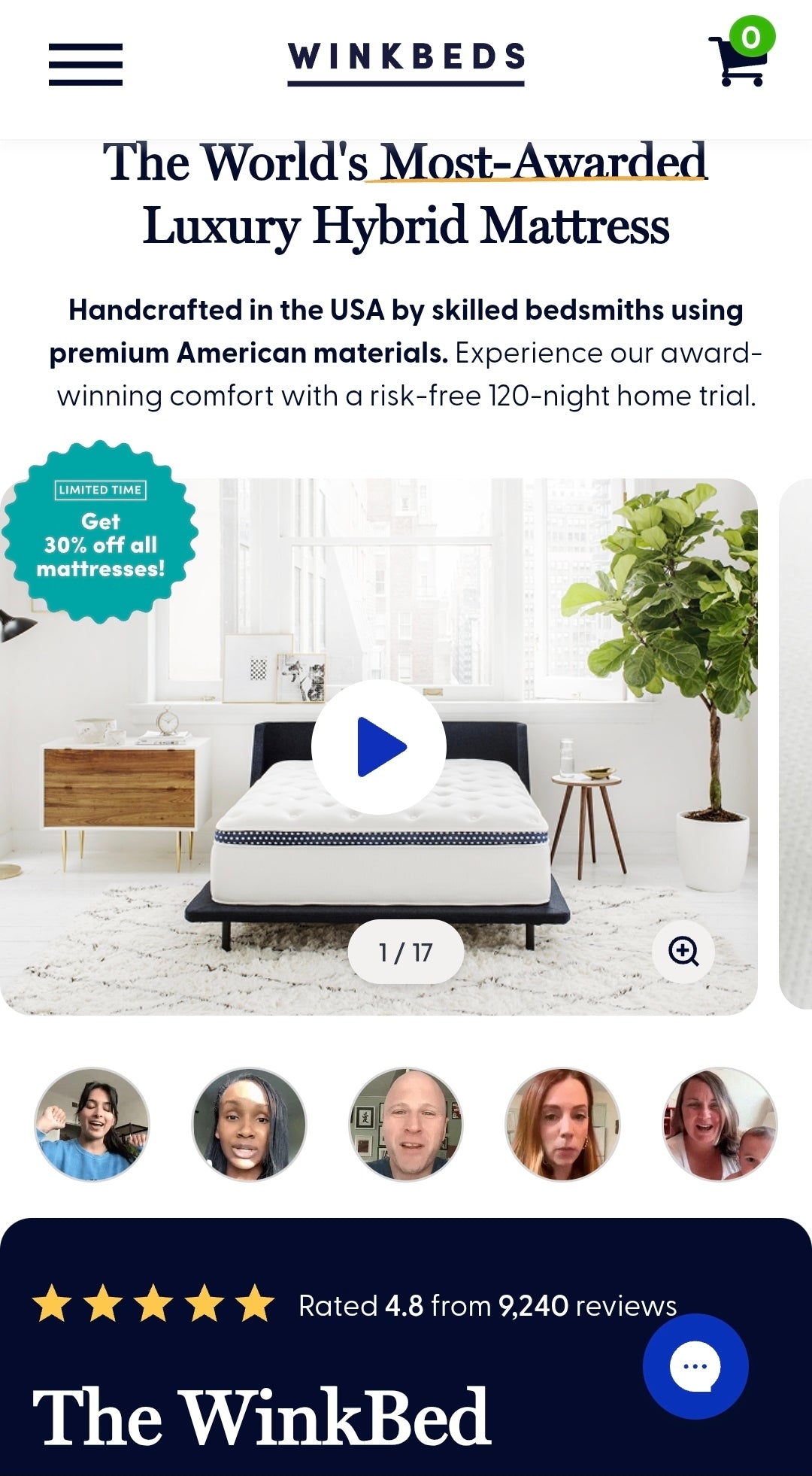 Winkbed Hybrid Twin/ Twin XL