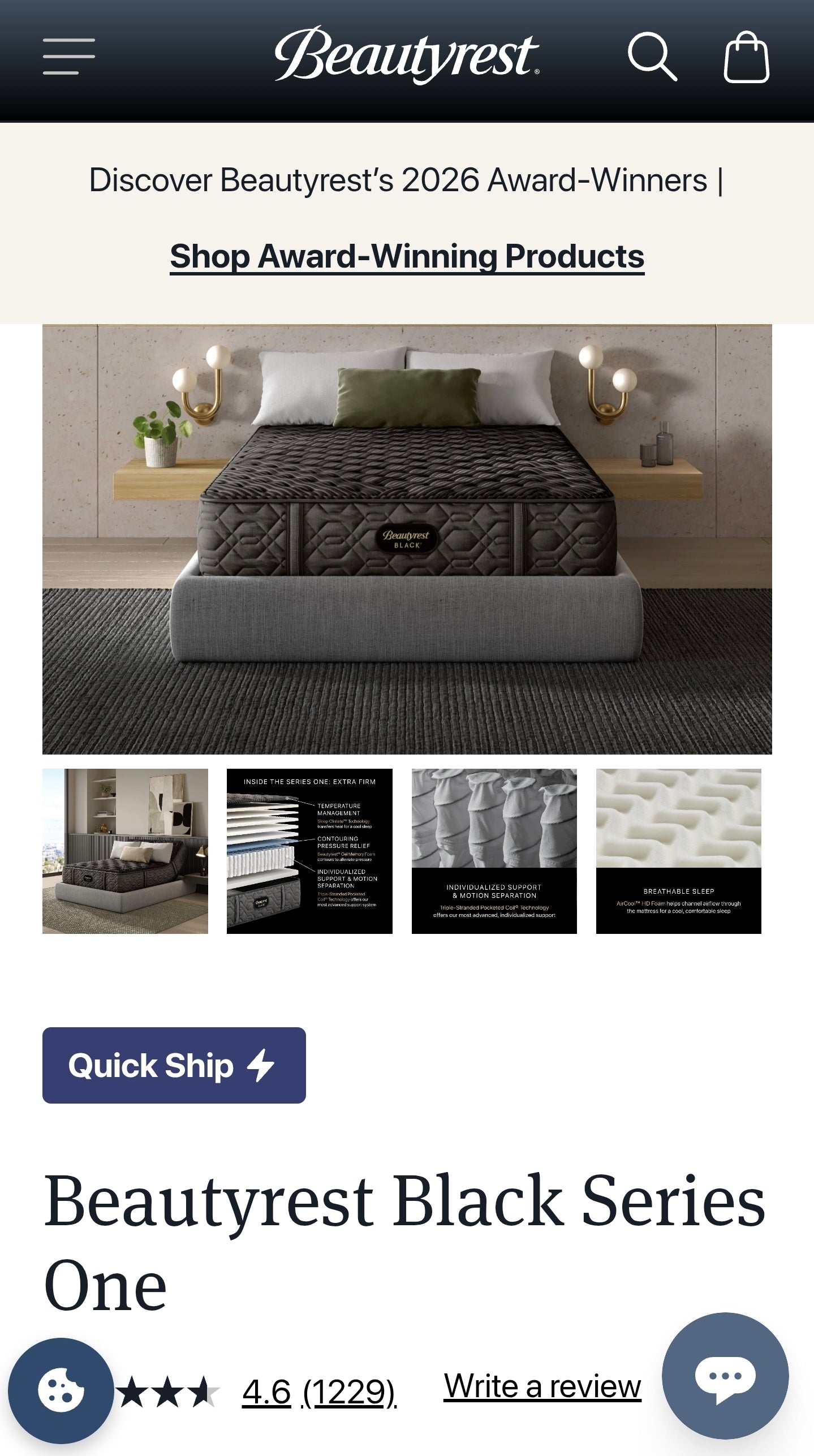 Beautyrest Black Series One Extra Firm King/ Cal-King