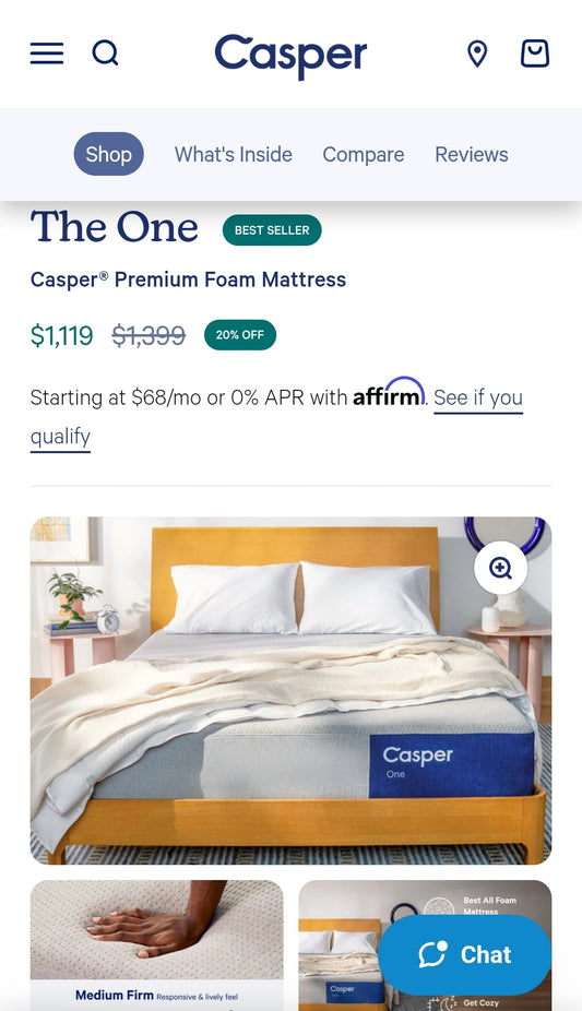 Casper One King Size