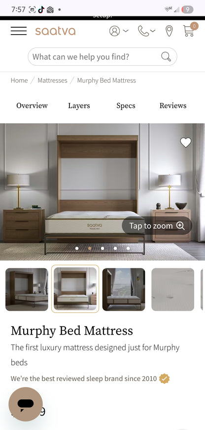 Saatva Murphy Bed Queen Size