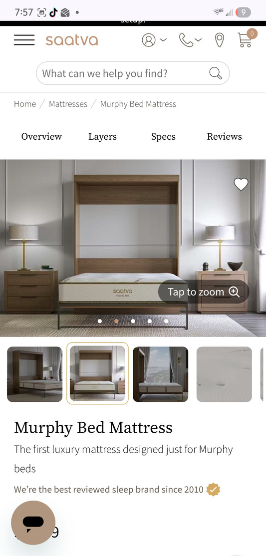 Saatva Murphy Bed Queen Size