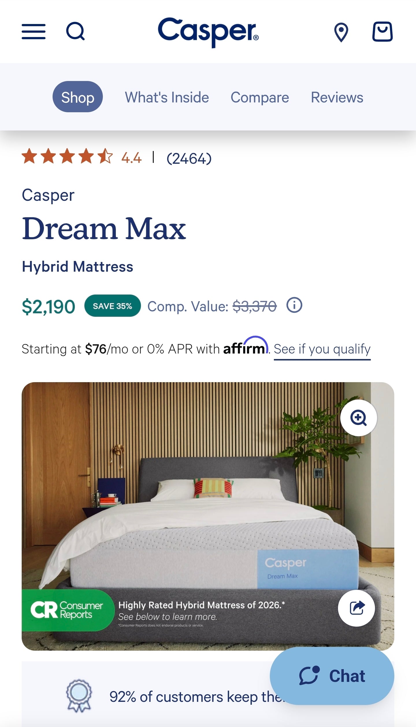 Casper Dream Max Queen/ Full