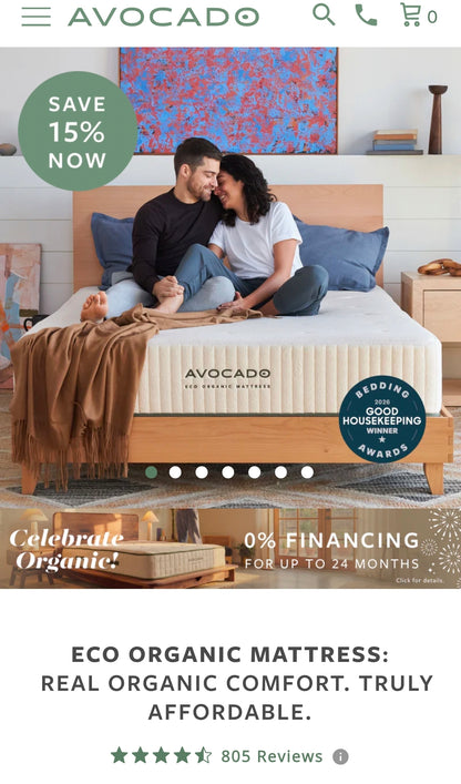 Avocado Eco Organic King/ Cal-King