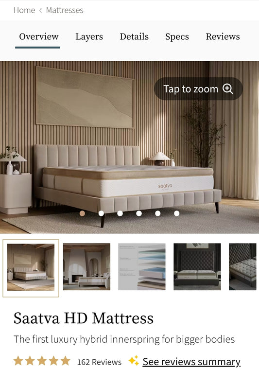 Saatva HD Split King