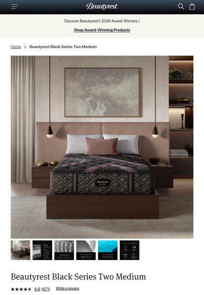 Beautyrest Black Series Two Queen/ Full (Check Description)