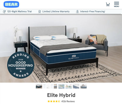 Bear Elite Hybrid King/ Cal-King